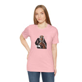 "Robot in Rusted Copper" Unisex Jersey Short Sleeve Tee