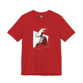 "Robot in Red" Unisex Jersey Short Sleeve Tee