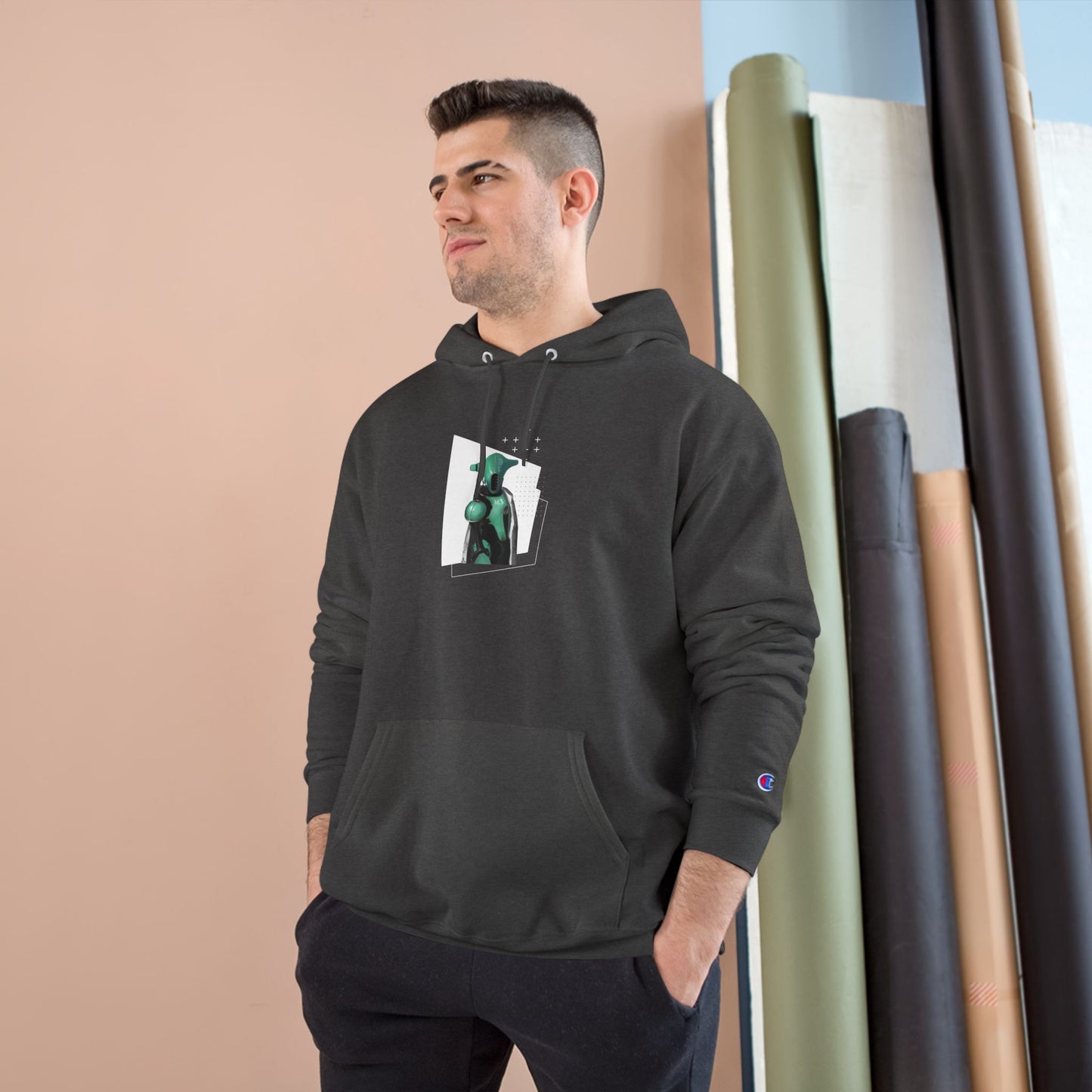 "The Teal One" Champion Hoodie