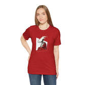 "Robot in Red" Unisex Jersey Short Sleeve Tee