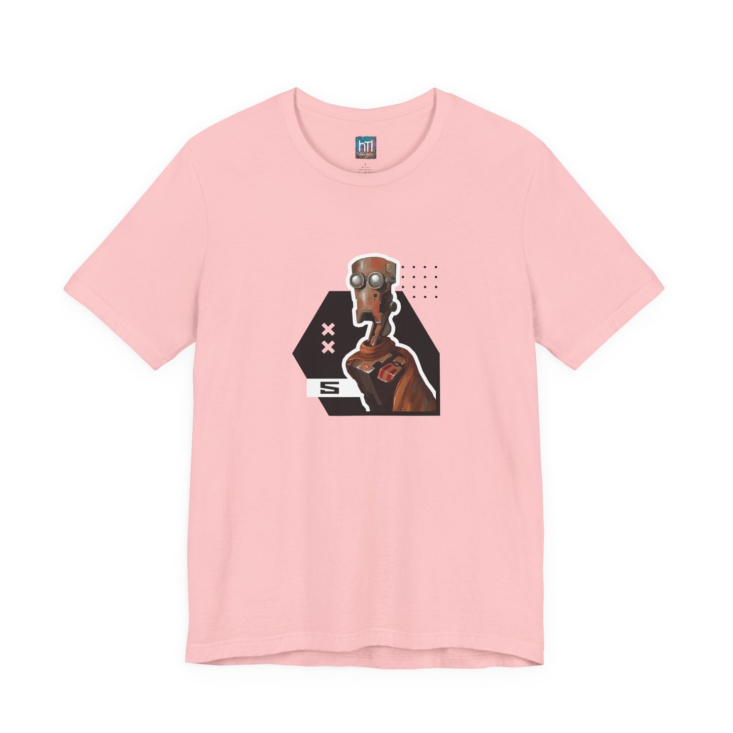 "Robot in Rusted Copper" Unisex Jersey Short Sleeve Tee