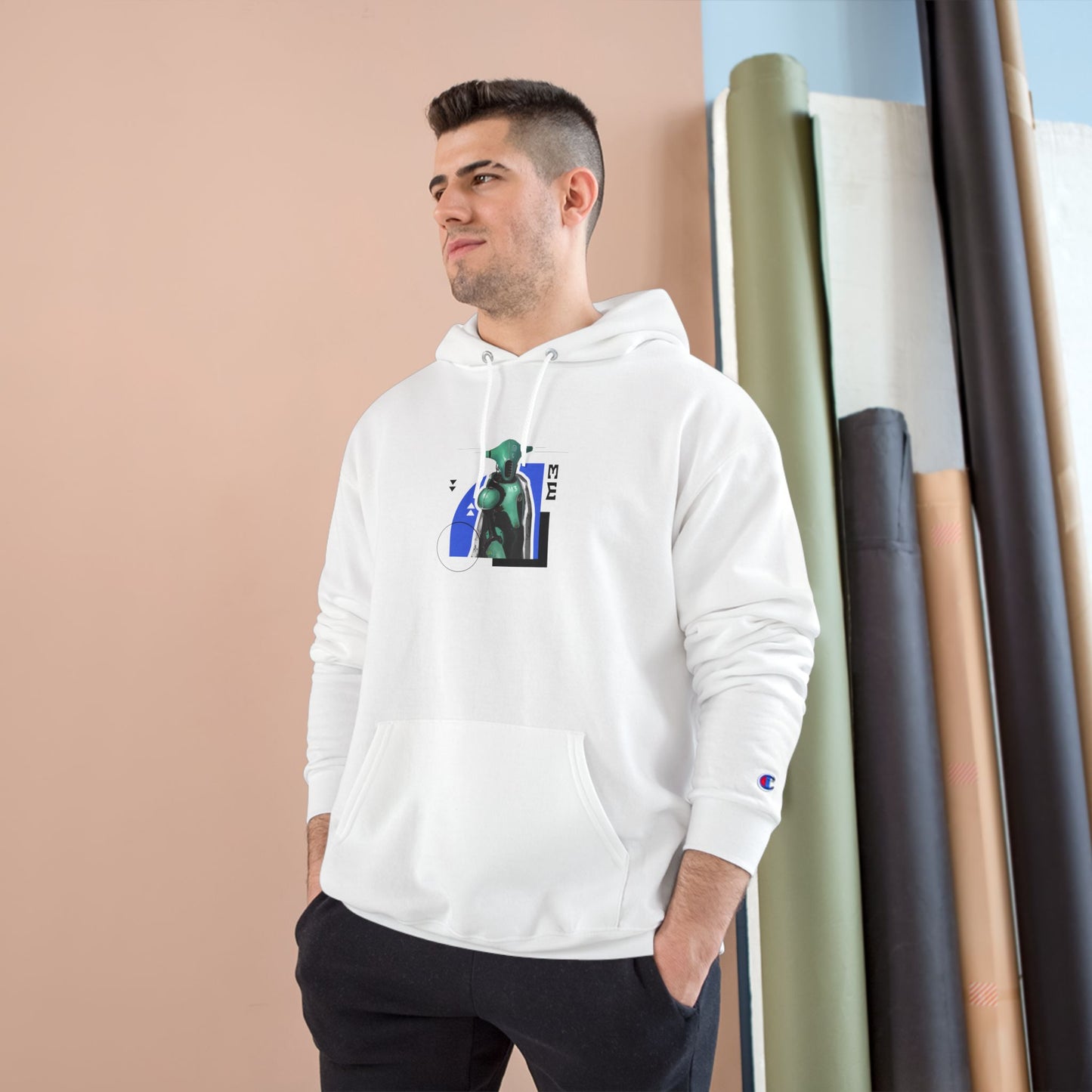 "The Teal One" Champion Hoodie