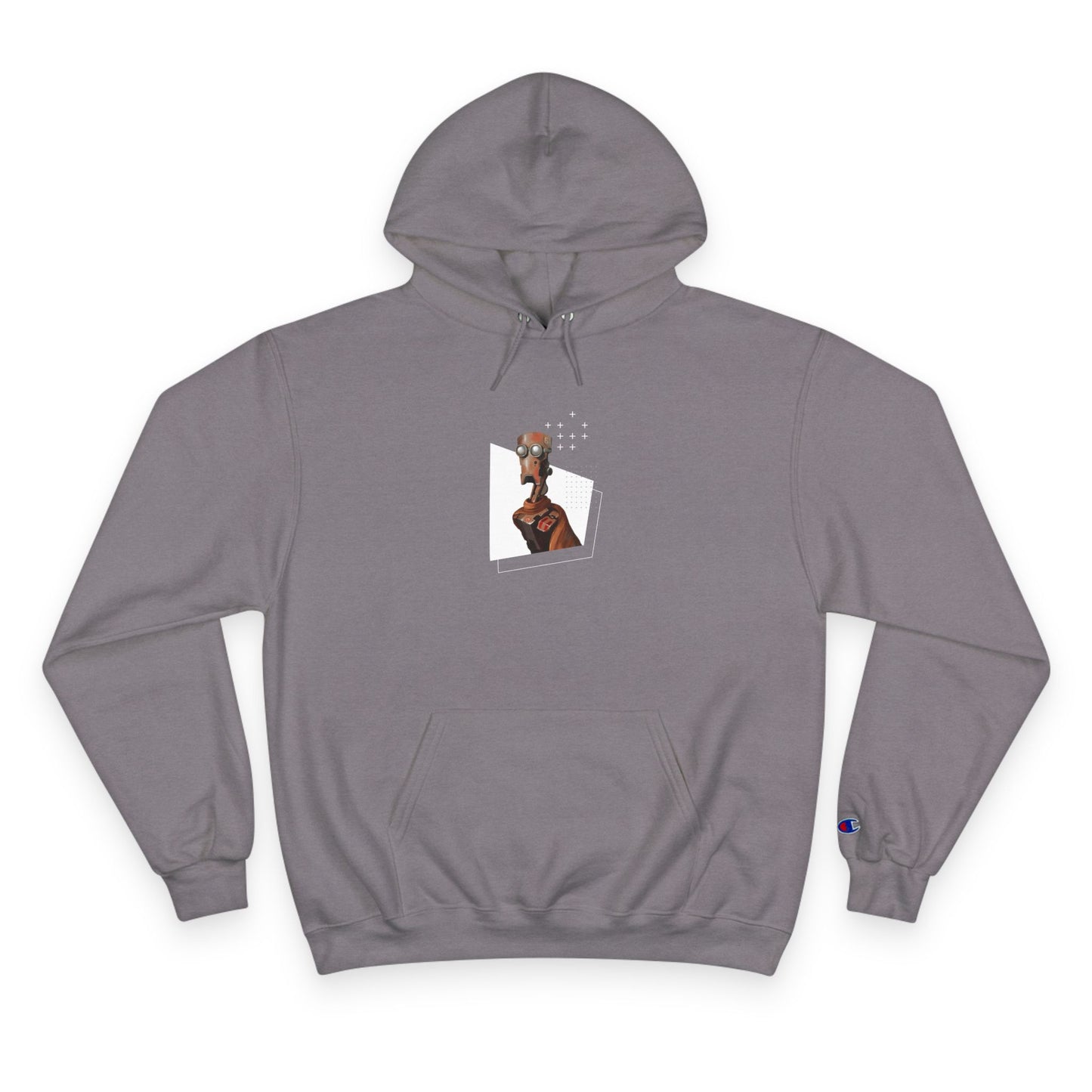 "Robot in Rusted Copper" Champion Hoodie