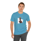 "Robot in Rusted Copper" Unisex Jersey Short Sleeve Tee