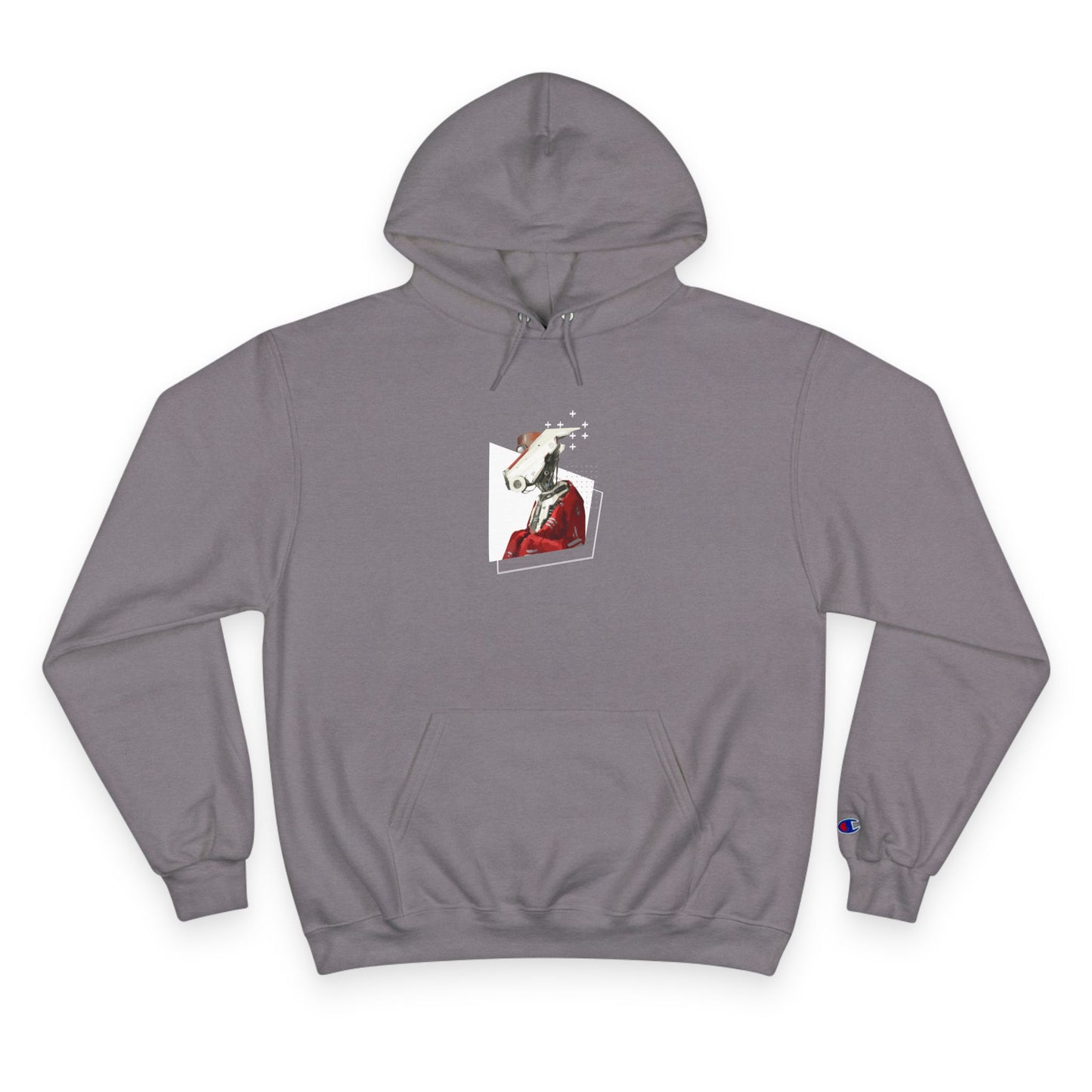 "Robot in Red" Champion Hoodie