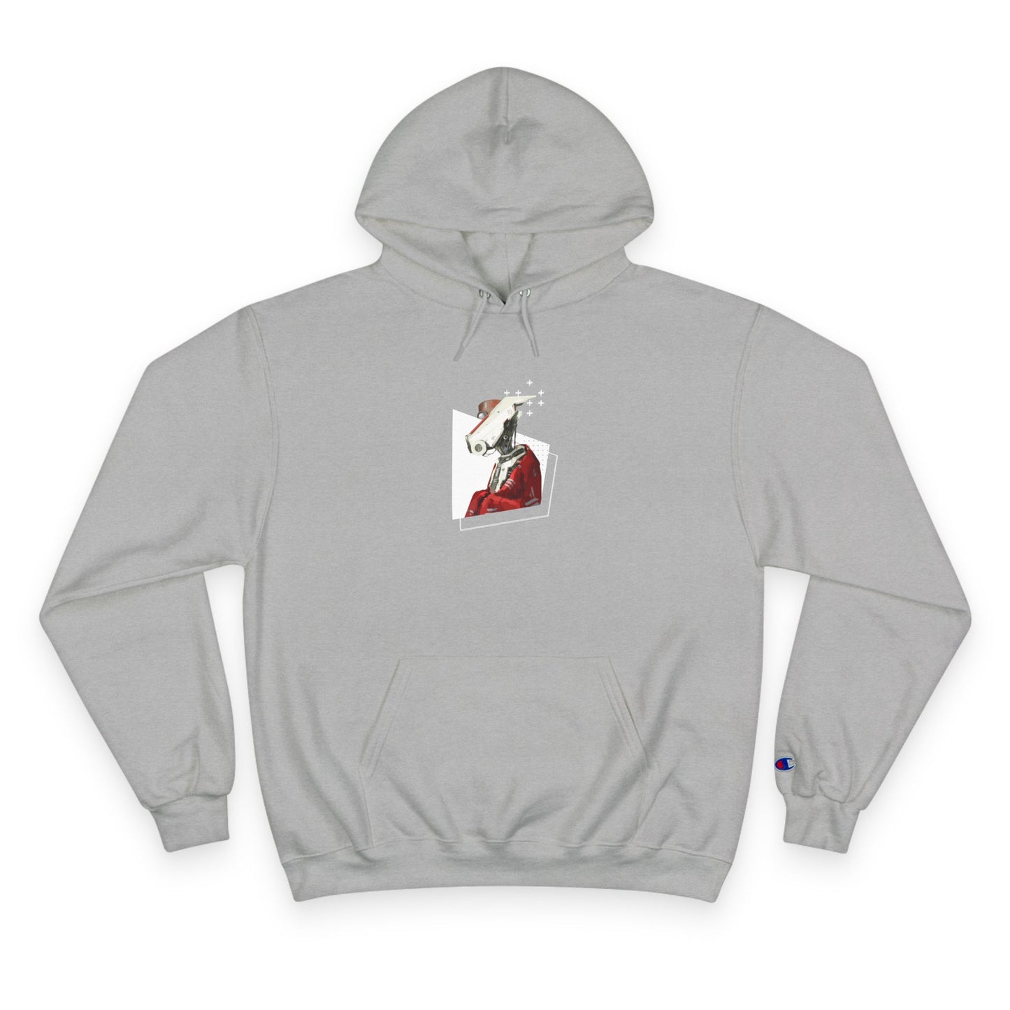 "Robot in Red" Champion Hoodie