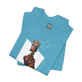 "Robot in Rusted Copper" Unisex Jersey Short Sleeve Tee