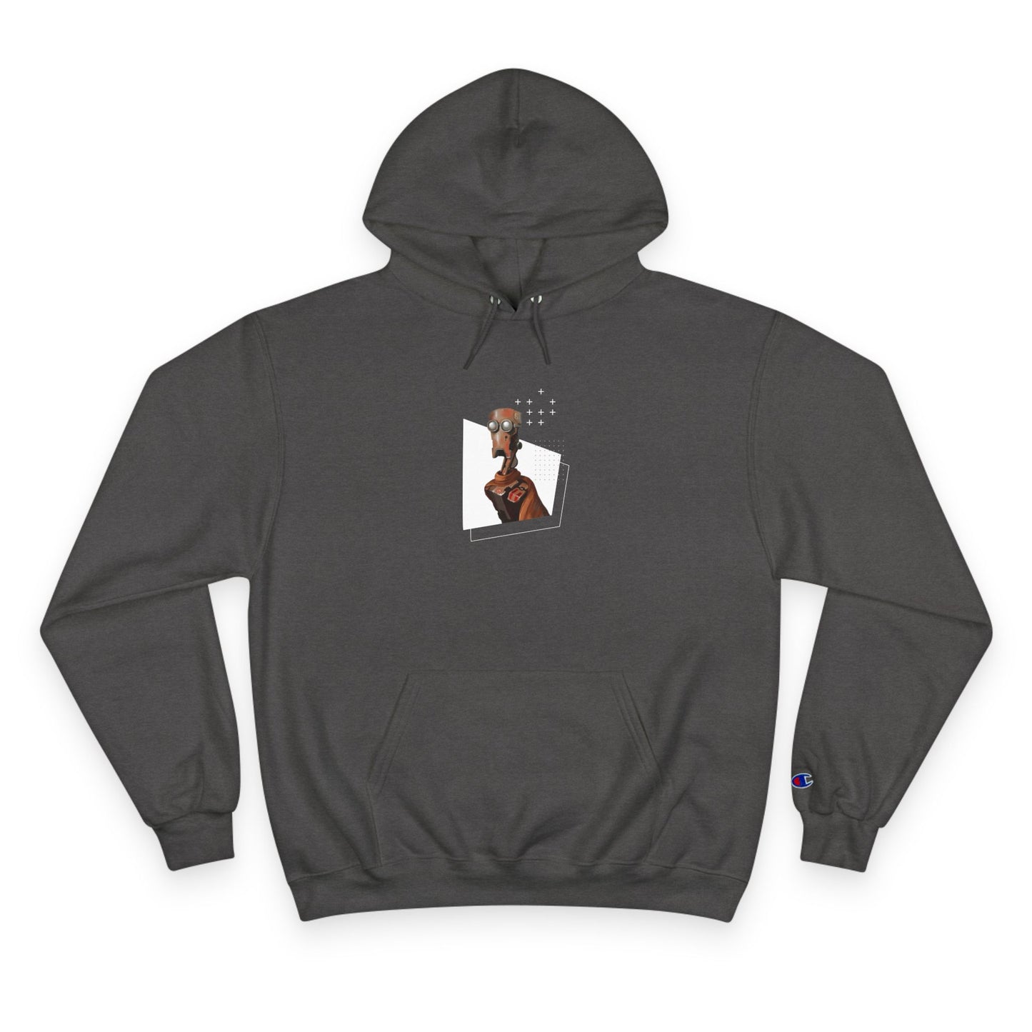 "Robot in Rusted Copper" Champion Hoodie