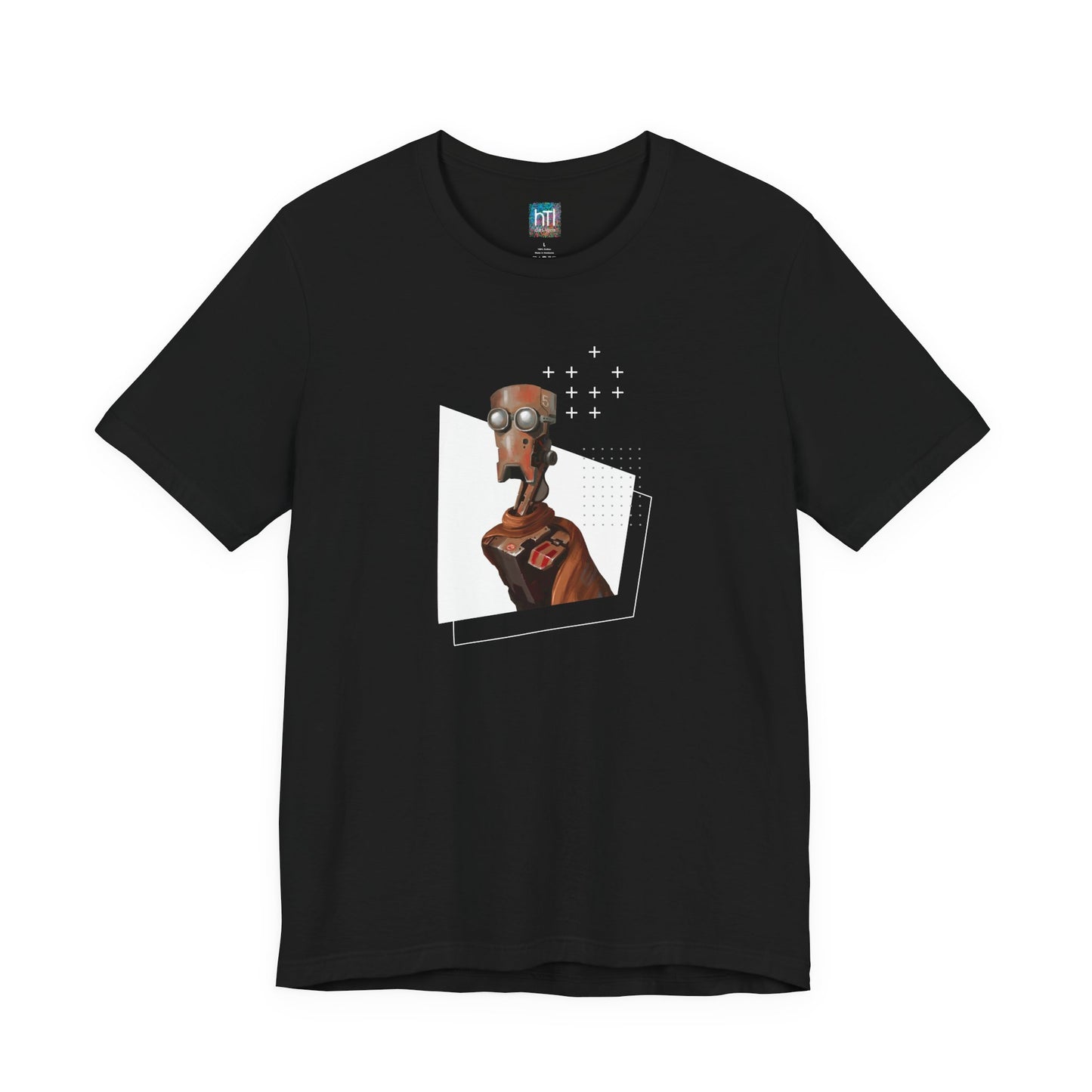 "Robot in Rusted Copper" Unisex Jersey Short Sleeve Tee