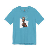 "Robot in Rusted Copper" Unisex Jersey Short Sleeve Tee