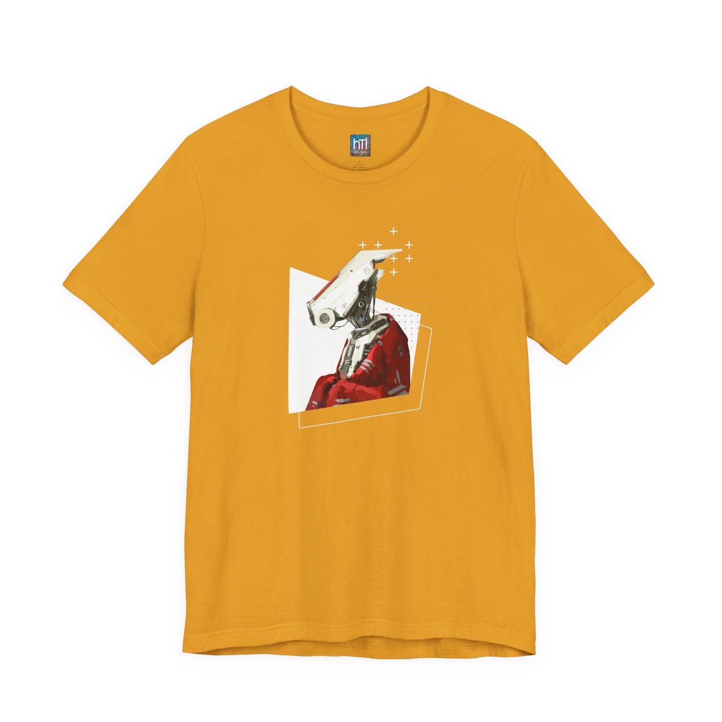 "Robot in Red" Unisex Jersey Short Sleeve Tee