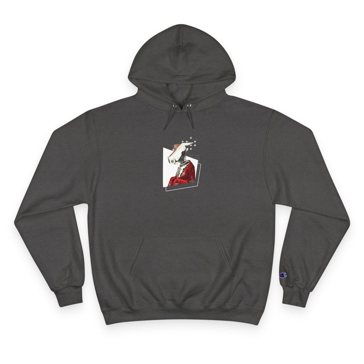 "Robot in Red" Champion Hoodie