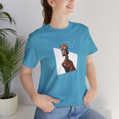 "Robot in Rusted Copper" Unisex Jersey Short Sleeve Tee