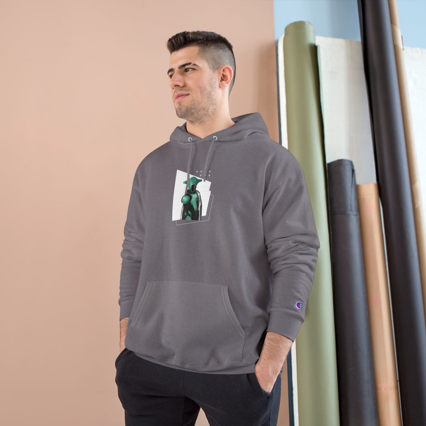 "The Teal One" Champion Hoodie