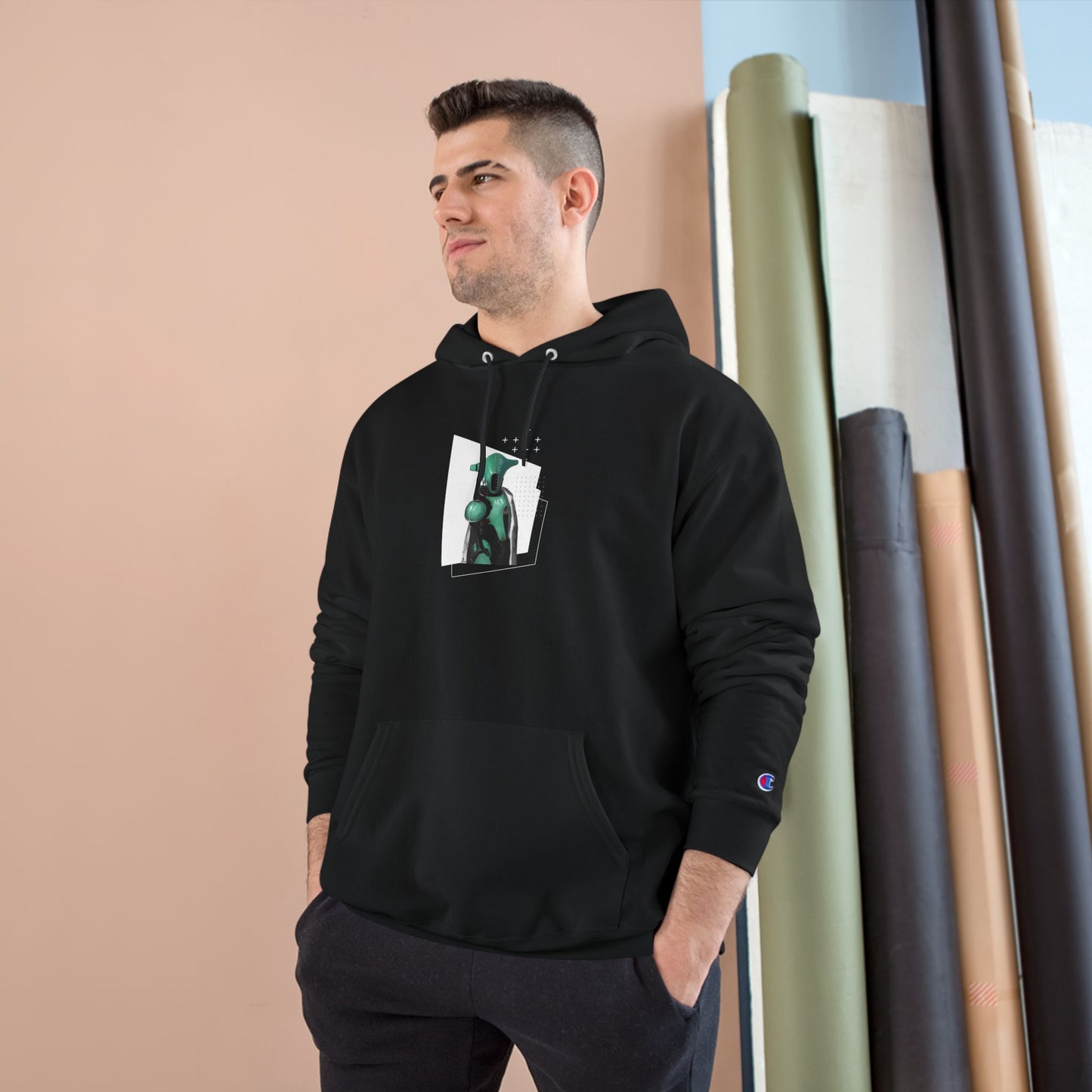"The Teal One" Champion Hoodie