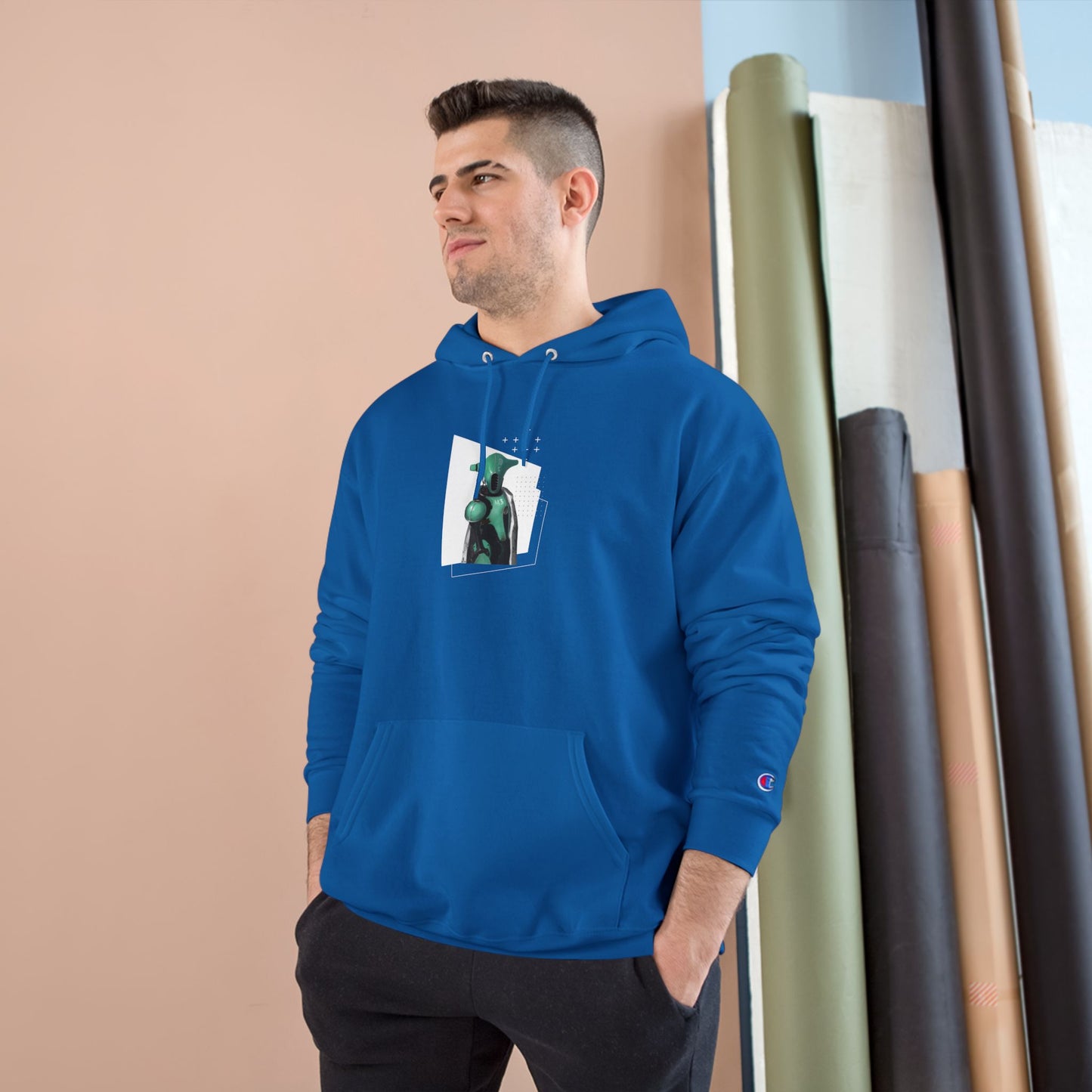 "The Teal One" Champion Hoodie