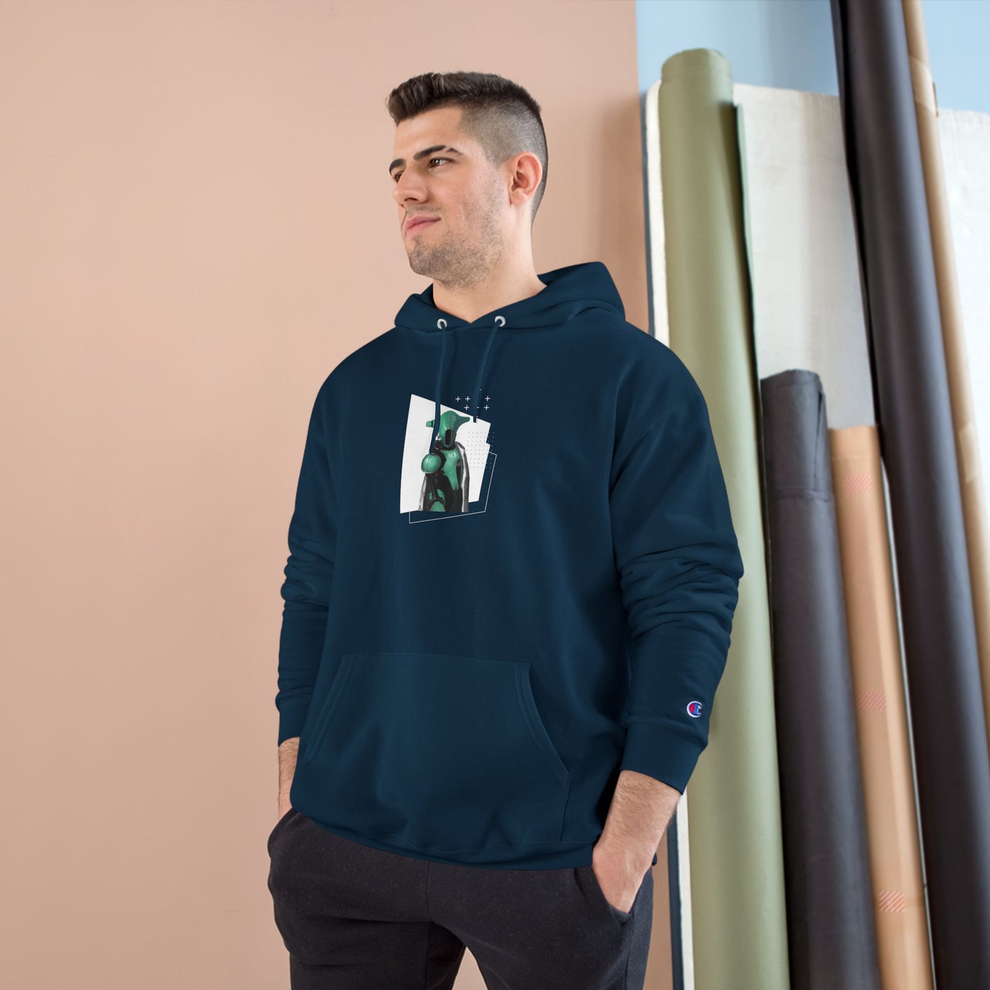 "The Teal One" Champion Hoodie