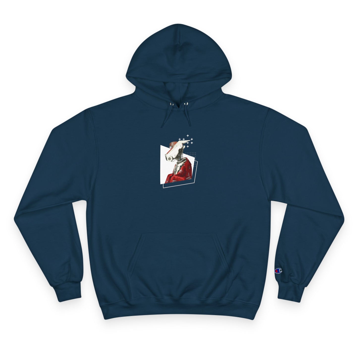"Robot in Red" Champion Hoodie