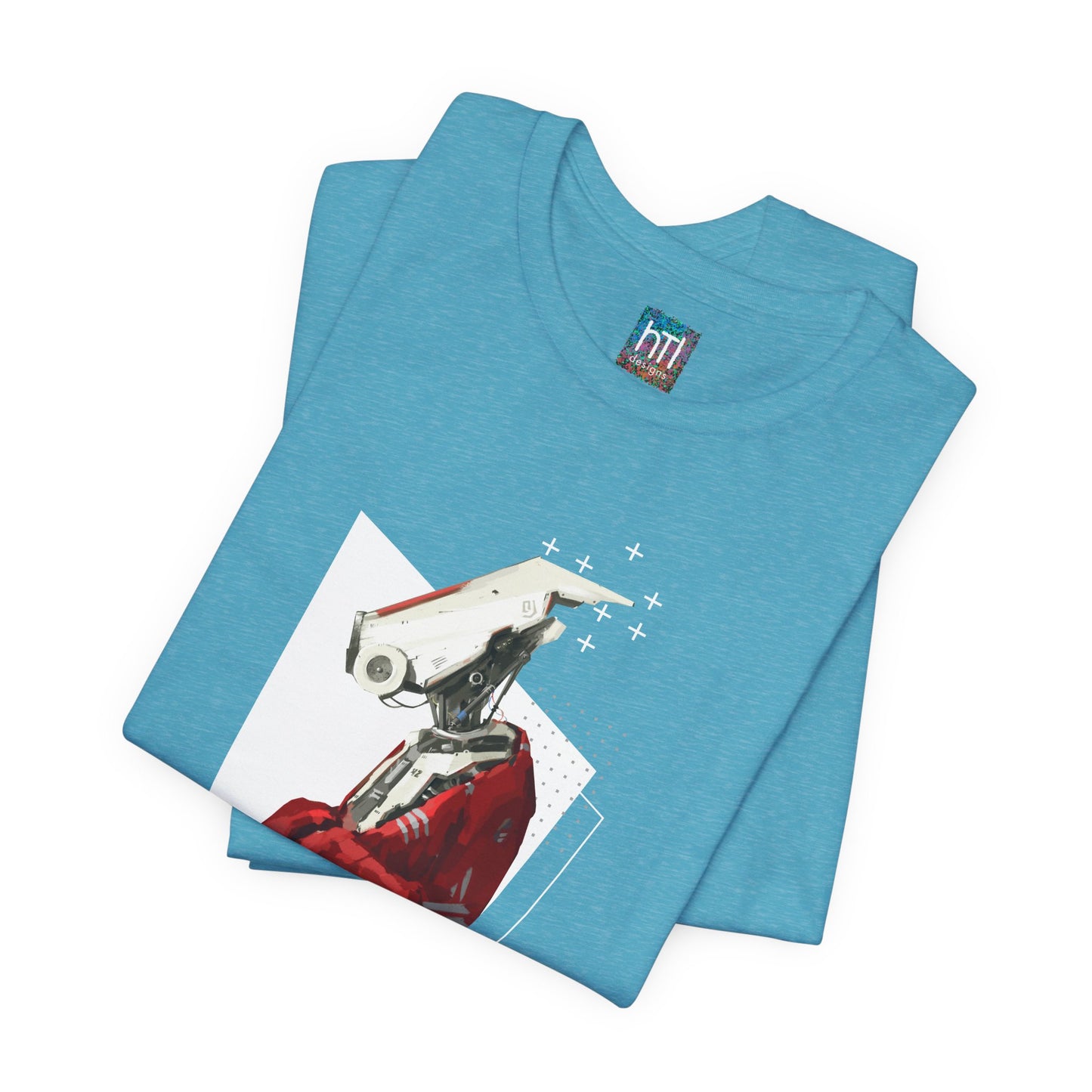 "Robot in Red" Unisex Jersey Short Sleeve Tee
