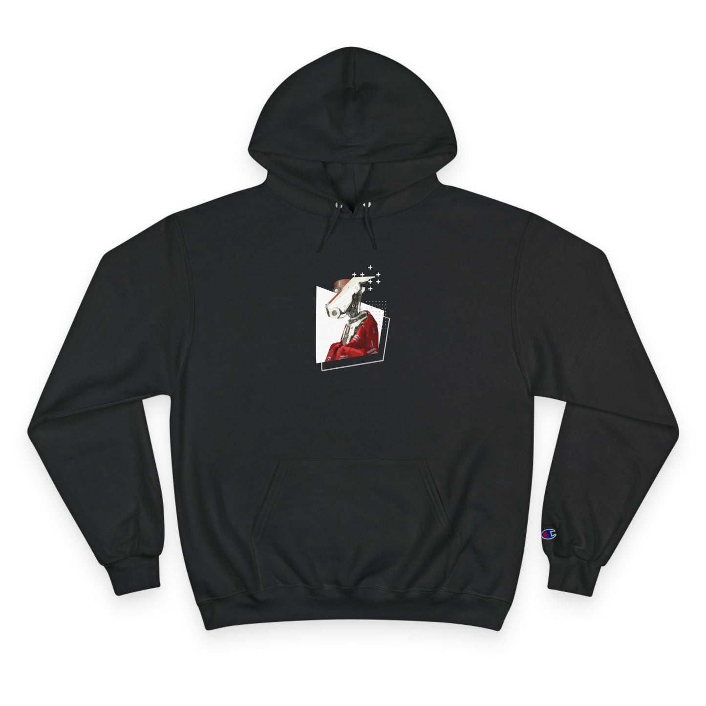 "Robot in Red" Champion Hoodie